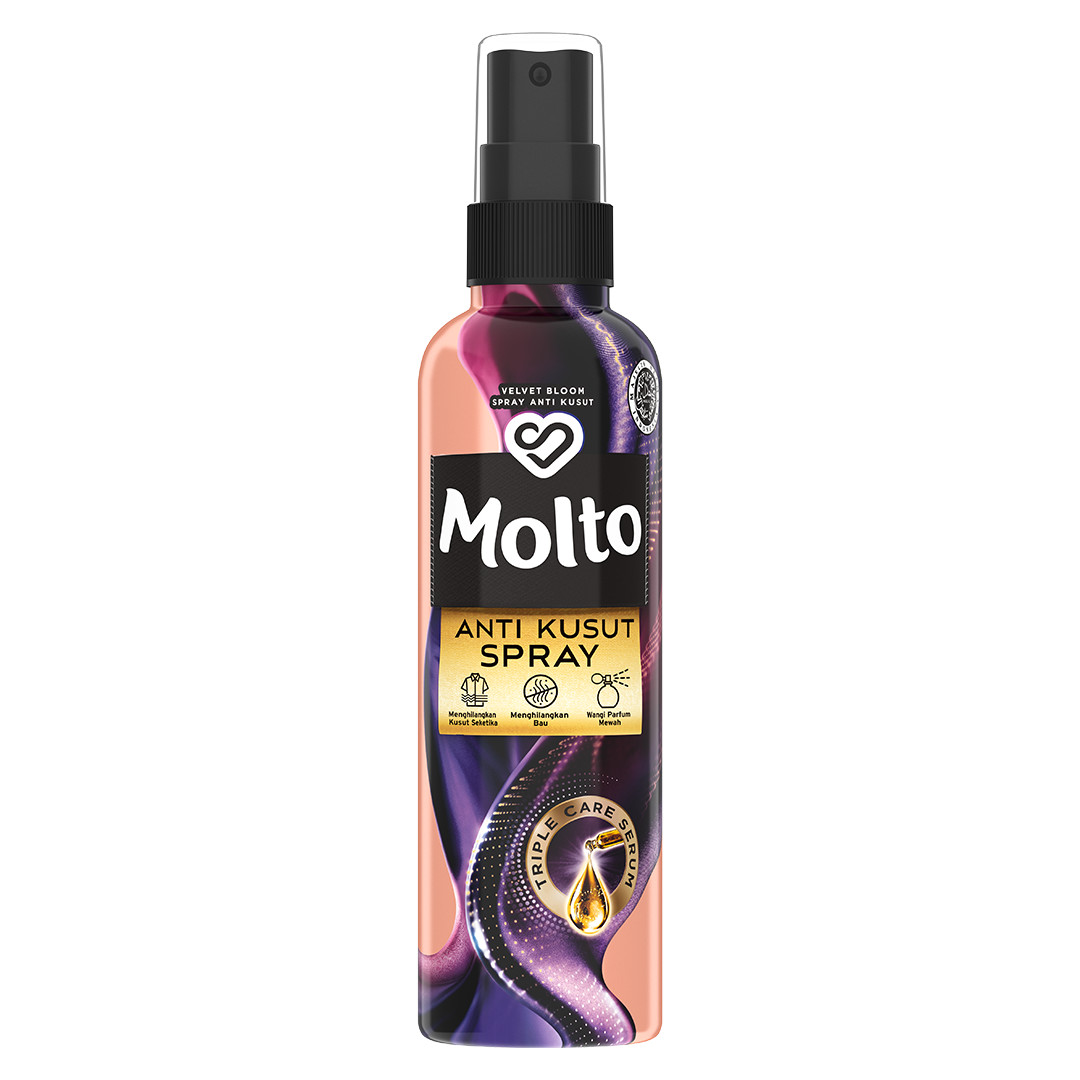 Molto anti kusut spray purple